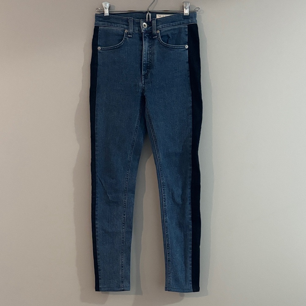 rag & bone Women's Denim Jeans with Black Accents